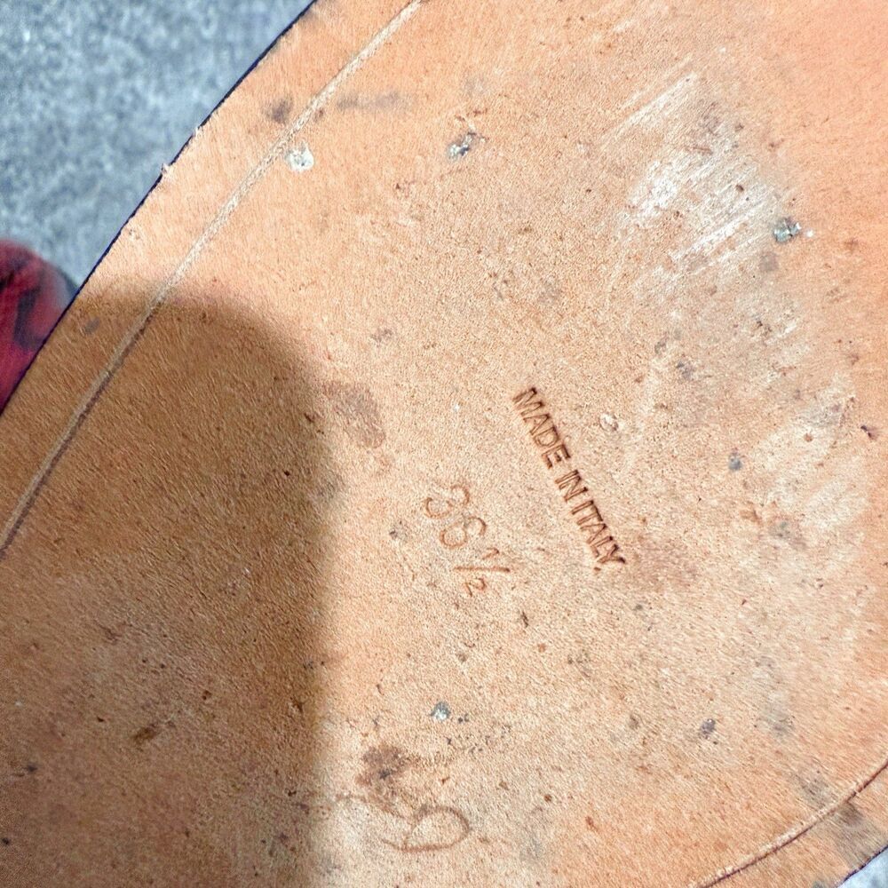 GIVENCHY Calfskin Red Python Embossed Studded Ank… - image 9